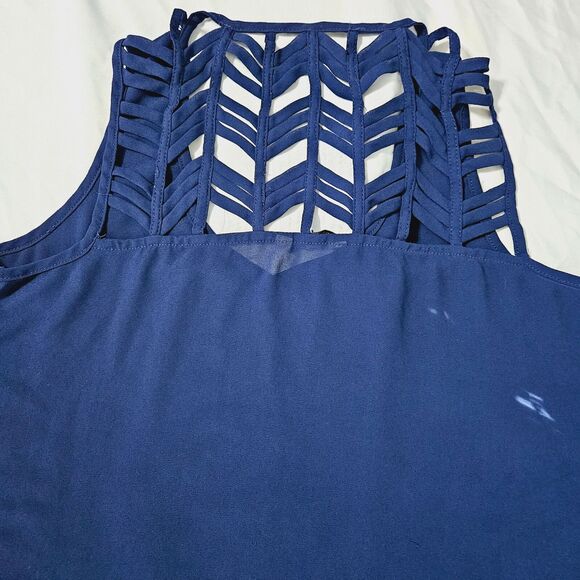 Naked Zebra Womens Tank Top Blue Size Small 100% Polyester Sleeveless Pullover - Picture 8 of 12